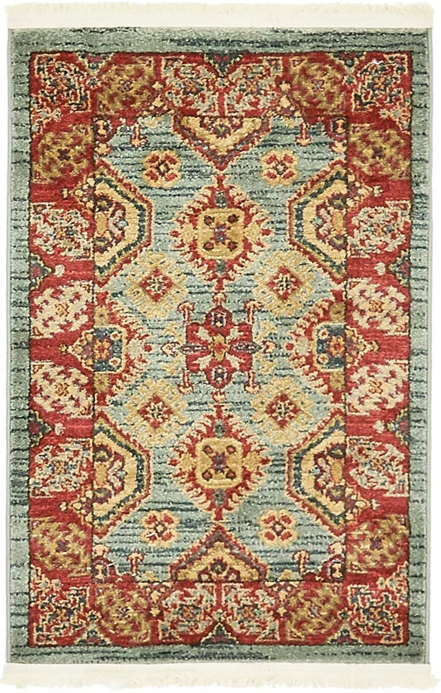 Light Blue 2' x 3' 1 Sahand Rectangle Area Rug Affordable Easy Clean Traditional Design Durable Carpet for Home Interior Design Living Room Dining Office for Sale at Rug Engine
