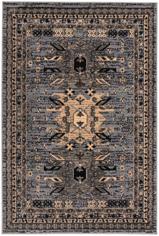 Gray 4' 1 x 6' 1 Taftan Rectangle Area Rug