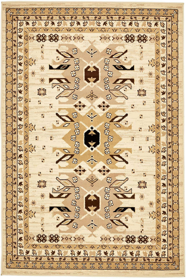 Ivory 4' 1 x 6' 1 Taftan Rectangle Area Rug