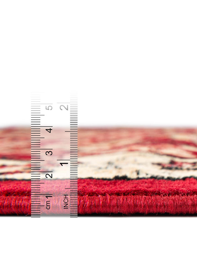 Red 10' x 13' 1 Espahan Rectangle Area Rug 100% Polypropylene Stain Resistant Carpet With Cotton Backing Vivid Colorful Traditional Interior Design for Sale at Rug Engine