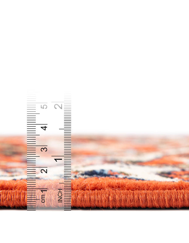 Terracotta 4' 1 x 6' 1 Espahan Rectangle Area Rug 100% Polypropylene Stain Resistant Carpet With Cotton Backing Vivid Colorful Traditional Interior Design for Sale at Rug Engine