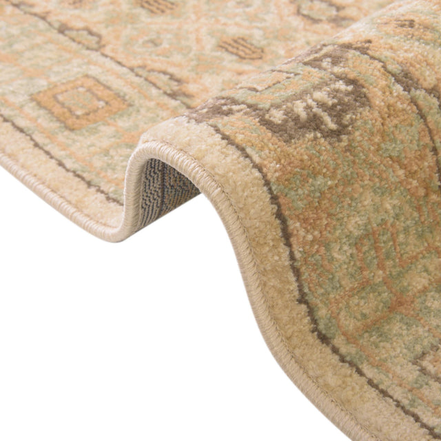 Cream 3' 3 x 3' 3 Palace Round Area Rug