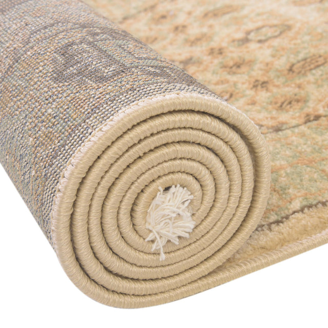 Cream 3' 3 x 3' 3 Palace Round Area Rug