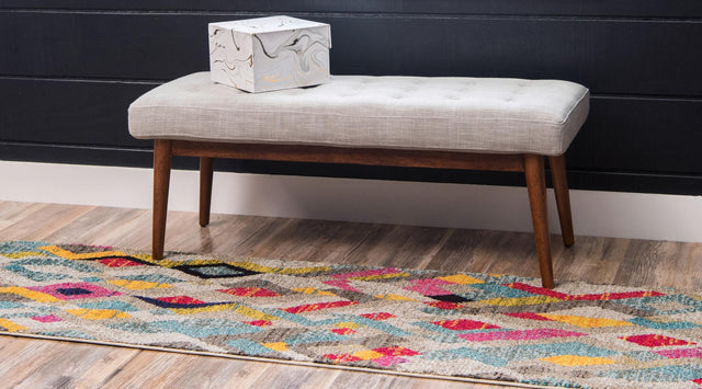 Multicolor 2' 7 x 10' Sedona Runner Area Rug Durable Long Lasting Carpet for Living Rooms, Kitchen, Bedrooms, Office Space, Dorms for Sale at Rug Engine