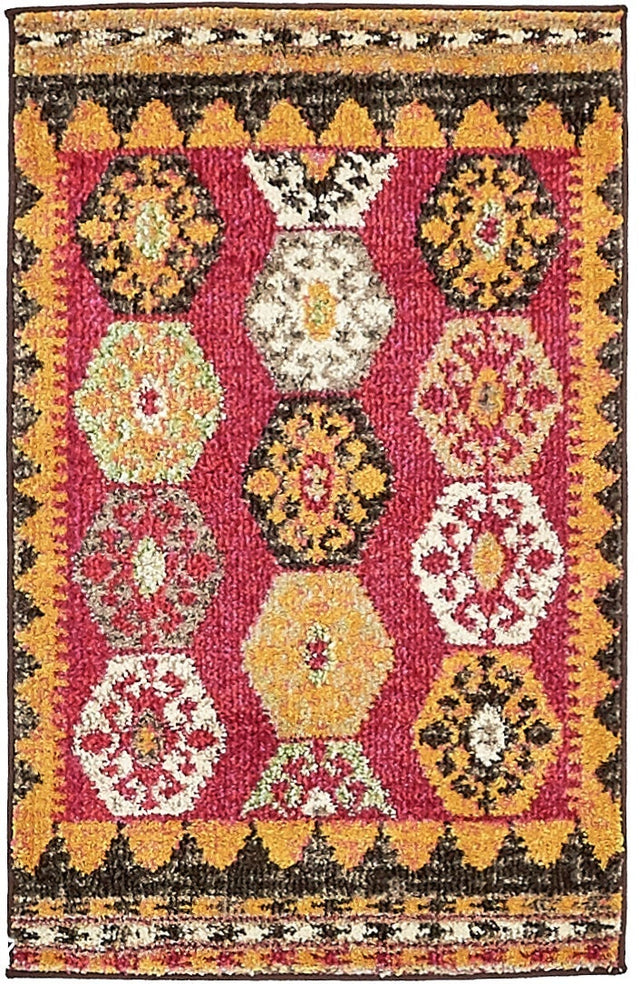 Red 2' x 3' 1 Sedona Rectangle Area Rug
