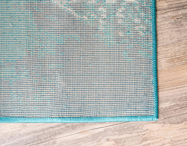 Turquoise 3' 3 x 19' 8 Sofia Runner Area Rug Durable Easy Clean Stain Resistant Unique Carpet for Affordable Interior Home Design for Sale at Rug Engine