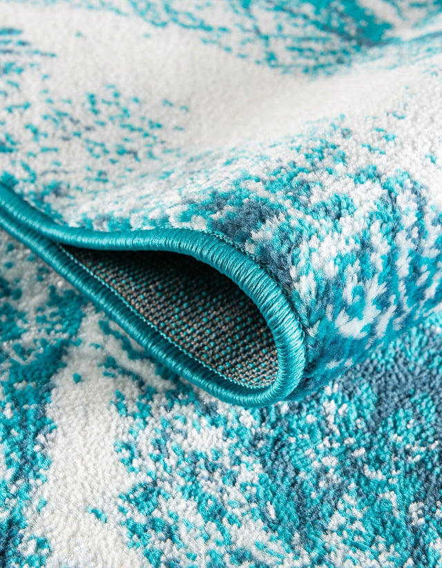 Turquoise 2' x 9' 10 Sofia Runner Area Rug Durable Easy Clean Stain Resistant Unique Carpet for Affordable Interior Home Design for Sale at Rug Engine