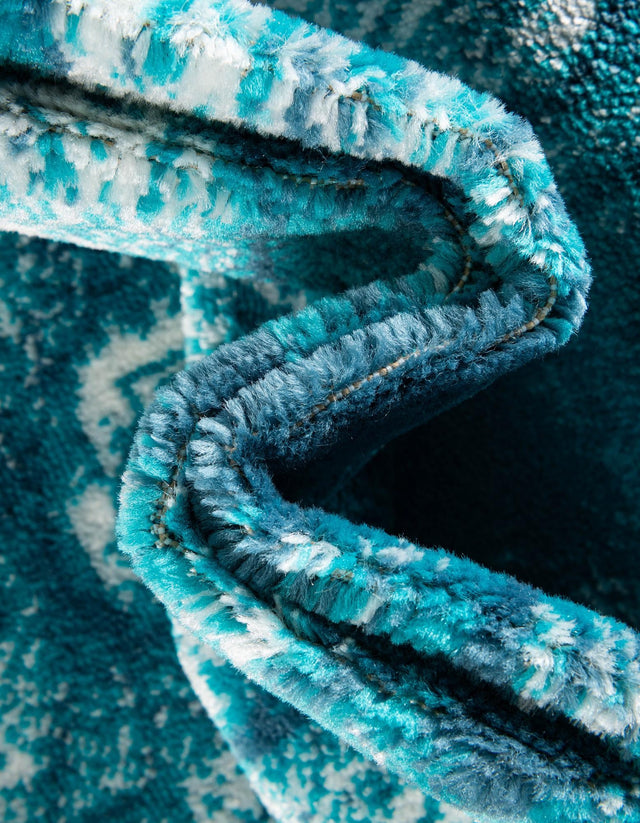 Turquoise 2' x 9' 10 Sofia Runner Area Rug Durable Easy Clean Stain Resistant Unique Carpet for Affordable Interior Home Design for Sale at Rug Engine
