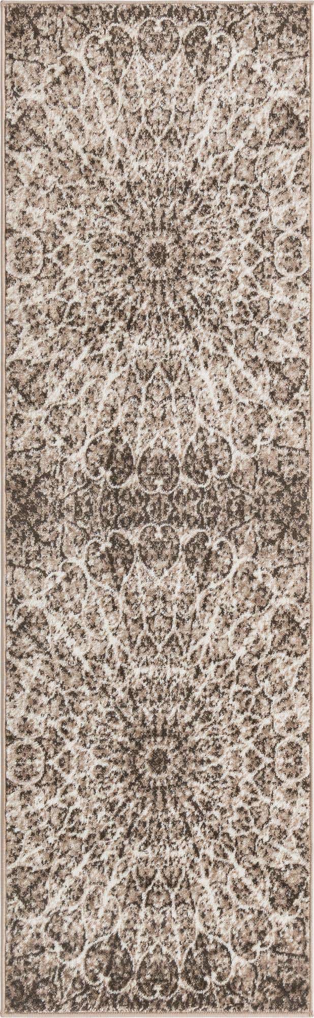 Brown 2' x 6' 7 Sofia Runner Area Rug Durable Easy Clean Stain Resistant Unique Carpet for Affordable Interior Home Design for Sale at Rug Engine