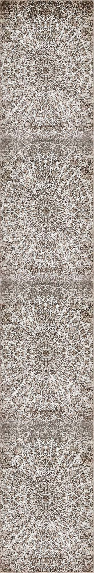 Brown 2' x 13' 1 Sofia Runner Area Rug Durable Easy Clean Stain Resistant Unique Carpet for Affordable Interior Home Design for Sale at Rug Engine