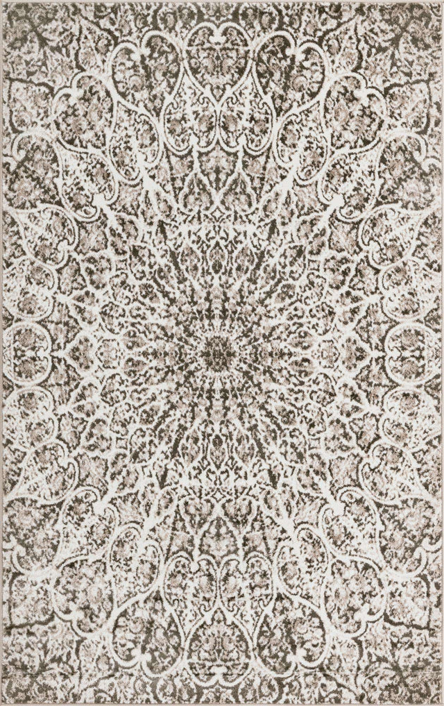 Brown 5' 3 x 8' Sofia Rectangle Area Rug Durable Easy Clean Stain Resistant Unique Carpet for Affordable Interior Home Design for Sale at Rug Engine
