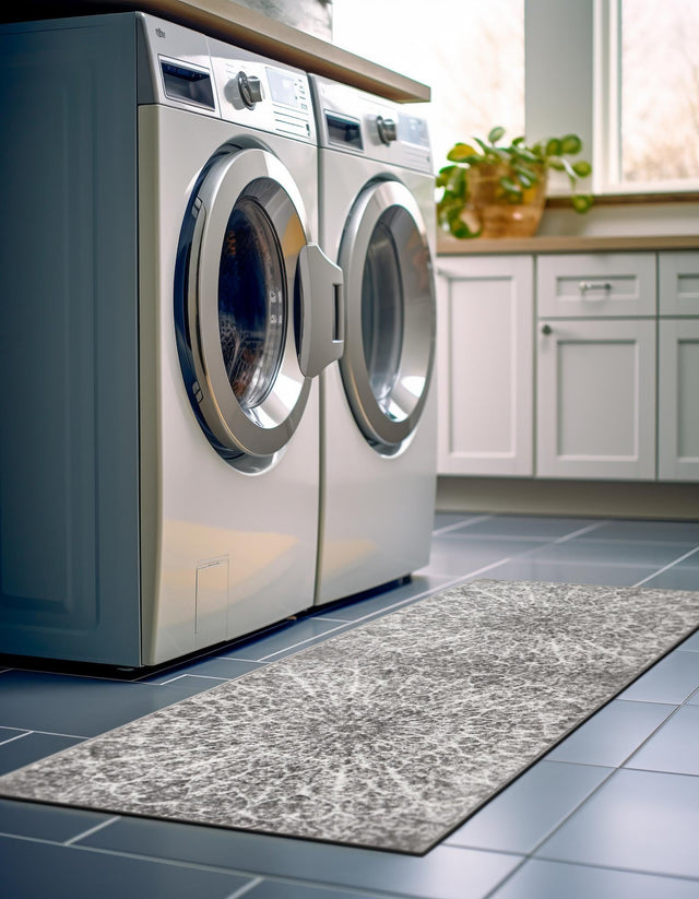 Dark Gray 2' x 6' 7 Sofia Runner Area Rug Durable Easy Clean Stain Resistant Unique Carpet for Affordable Interior Home Design for Sale at Rug Engine