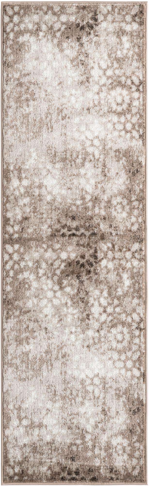 Brown 2' x 6' 7 Sofia Runner Area Rug Durable Easy Clean Stain Resistant Unique Carpet for Affordable Interior Home Design for Sale at Rug Engine