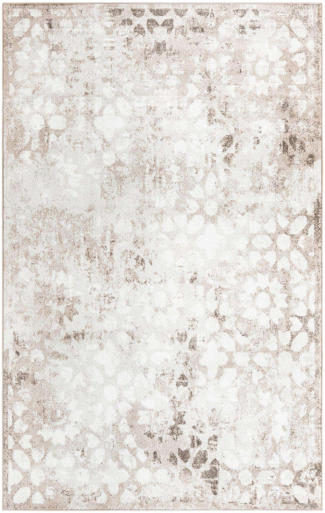 Brown 5' 3 x 8' Sofia Rectangle Area Rug Durable Easy Clean Stain Resistant Unique Carpet for Affordable Interior Home Design for Sale at Rug Engine