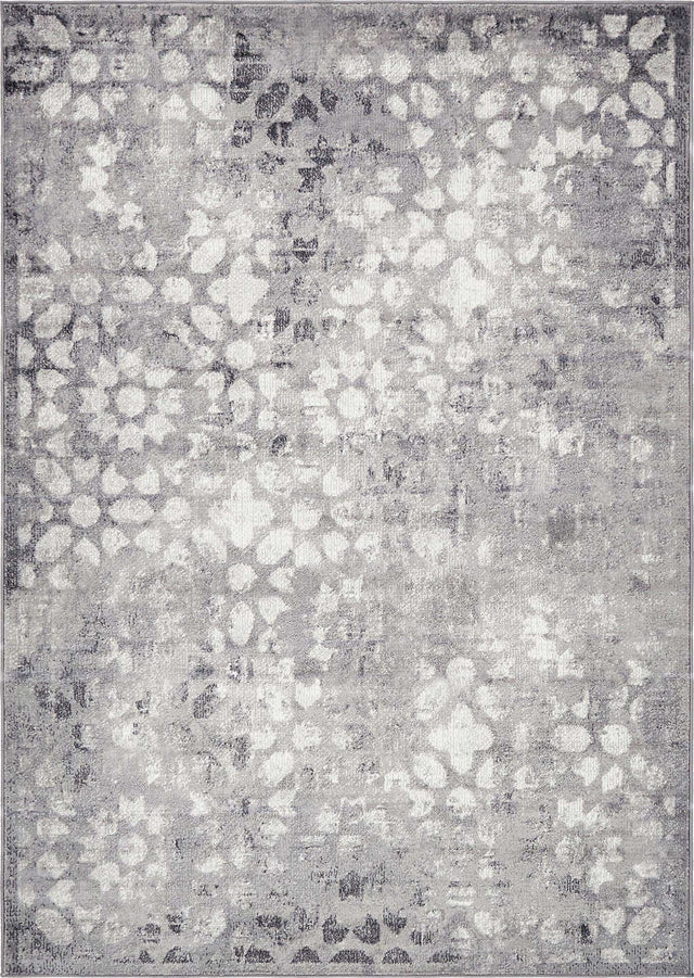 Dark Gray 4' 1 x 6' 1 Sofia Rectangle Area Rug Durable Easy Clean Stain Resistant Unique Carpet for Affordable Interior Home Design for Sale at Rug Engine