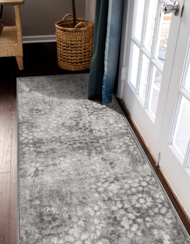 Dark Gray 3' 3 x 16' 5 Sofia Runner Area Rug Durable Easy Clean Stain Resistant Unique Carpet for Affordable Interior Home Design for Sale at Rug Engine