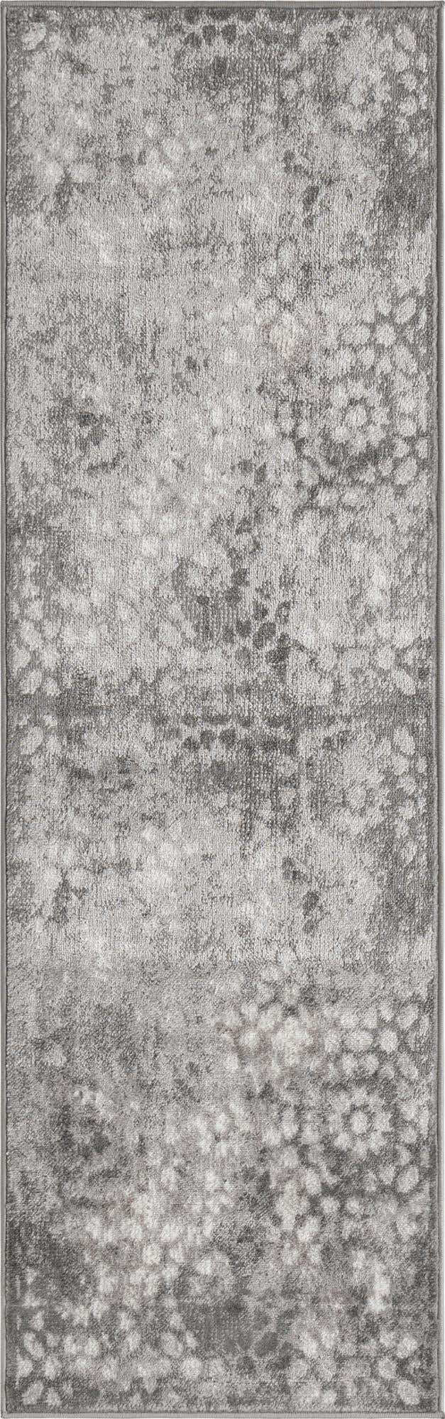 Dark Gray 2' x 6' 7 Sofia Runner Area Rug Durable Easy Clean Stain Resistant Unique Carpet for Affordable Interior Home Design for Sale at Rug Engine