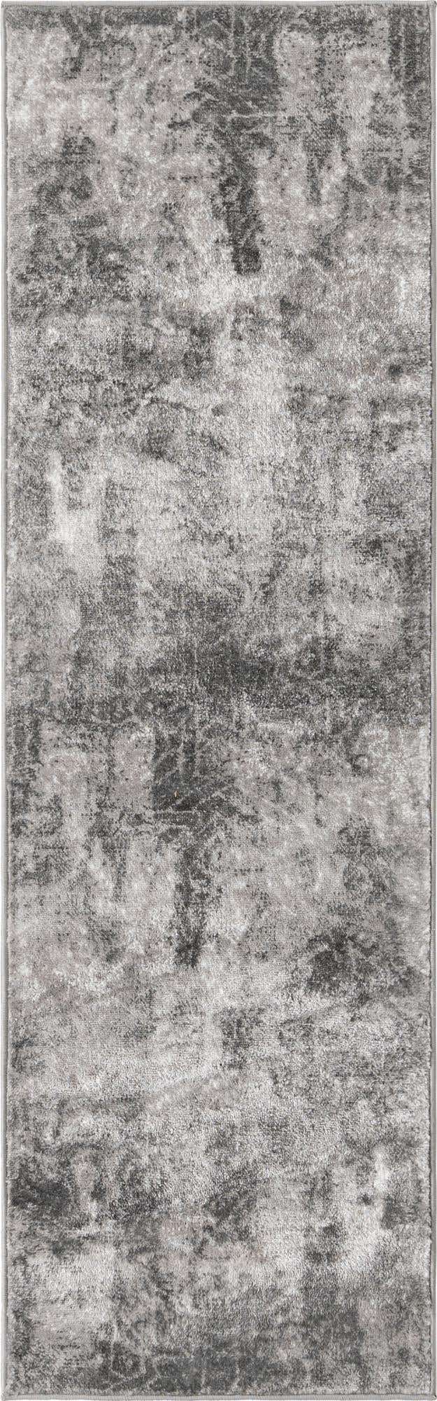 Dark Gray 2' x 6' 7 Sofia Runner Area Rug Durable Easy Clean Stain Resistant Unique Carpet for Affordable Interior Home Design for Sale at Rug Engine