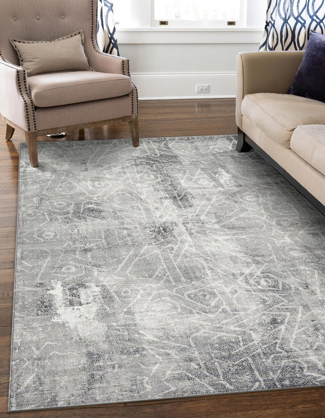 Dark Gray 2' x 3' 1 Sofia Rectangle Area Rug Durable Easy Clean Stain Resistant Unique Carpet for Affordable Interior Home Design for Sale at Rug Engine