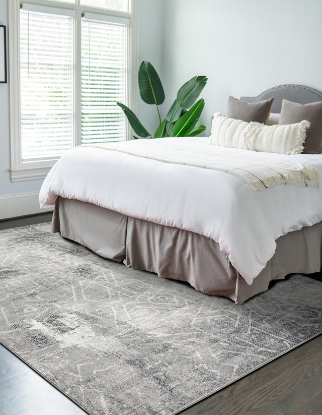 Dark Gray 2' x 3' 1 Sofia Rectangle Area Rug Durable Easy Clean Stain Resistant Unique Carpet for Affordable Interior Home Design for Sale at Rug Engine