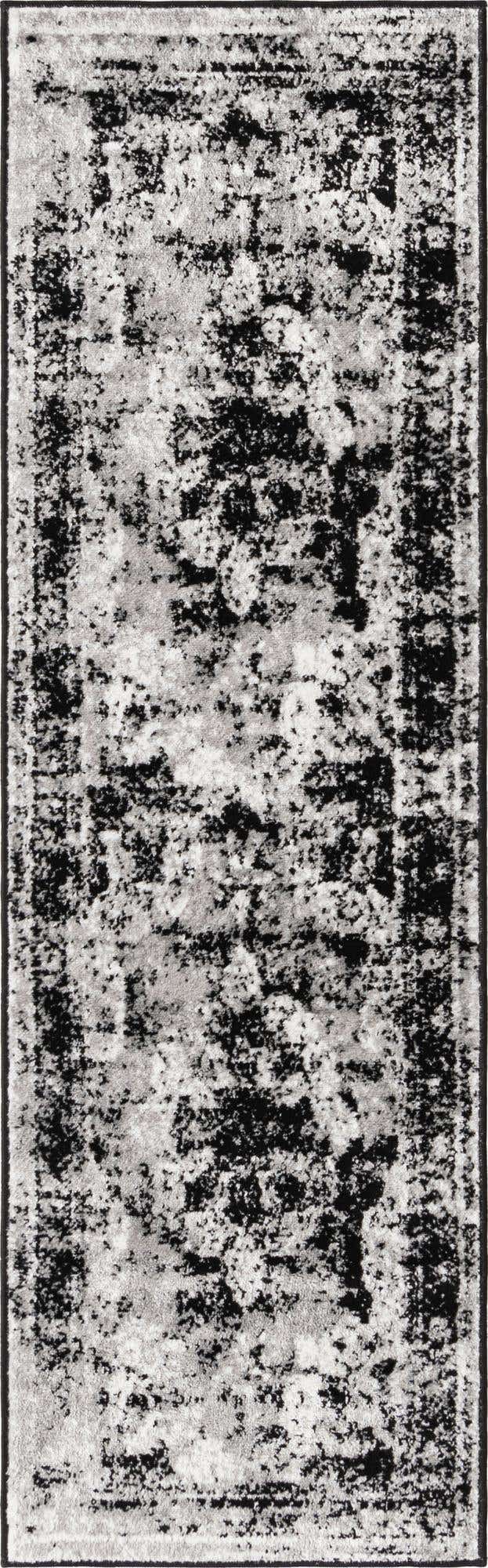 Black 2' x 6' 7 Sofia Runner Area Rug Discounted Clearance Final Sale