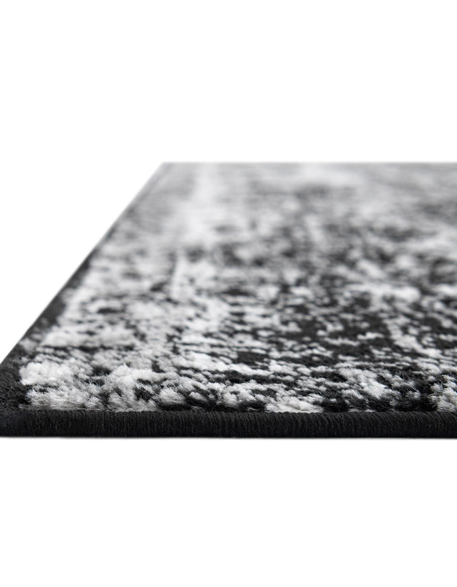 Black 2' 7 x 12' Sofia Runner Area Rug Durable Easy Clean Stain Resistant Unique Carpet for Affordable Interior Home Design for Sale at Rug Engine