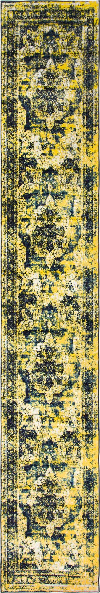 Navy Blue 2' x 13' 1 Sofia Runner Area Rug Durable Easy Clean Stain Resistant Unique Carpet for Affordable Interior Home Design for Sale at Rug Engine