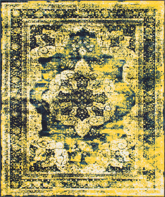Navy Blue 7' 10 x 10' Sofia Rectangle Area Rug Durable Easy Clean Stain Resistant Unique Carpet for Affordable Interior Home Design for Sale at Rug Engine
