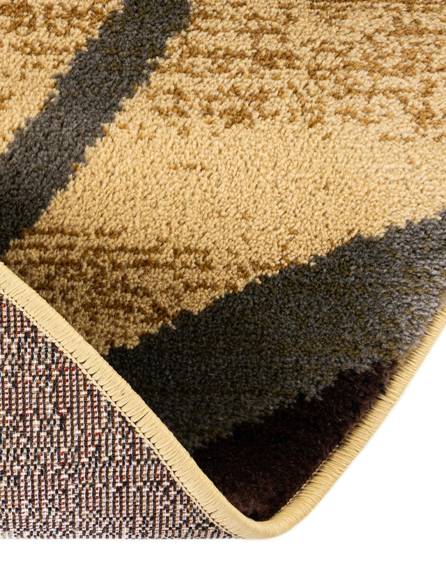 Beige 7' 10 x 7' 10 Barista Round Area Rug 100% Polypropylene Abstract Modern Geometric Carpet for Living Room Dining Office Dorm Room Decor for Sale at Rug Engine
