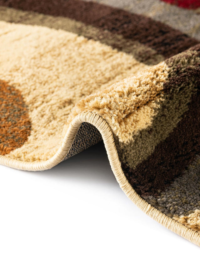 Beige 5' 3 x 8' Barista Rectangle Area Rug 100% Polypropylene Abstract Modern Geometric Carpet for Living Room Dining Office Dorm Room Decor for Sale at Rug Engine