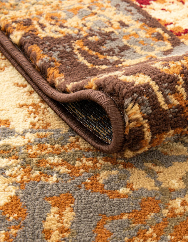 Beige 7' 10 x 10' Barista Rectangle Area Rug 100% Polypropylene Abstract Modern Geometric Carpet for Living Room Dining Office Dorm Room Decor for Sale at Rug Engine