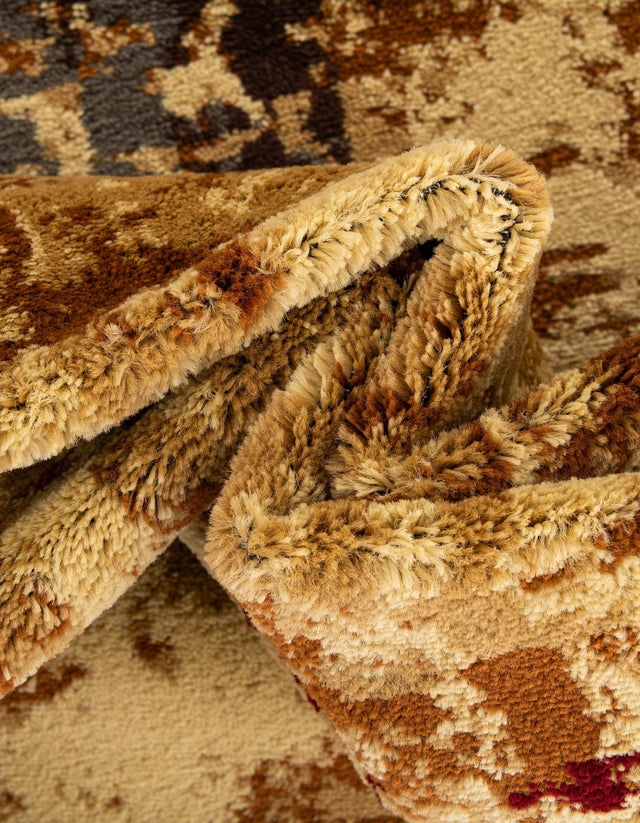 Beige 5' 3 x 8' Barista Rectangle Area Rug 100% Polypropylene Abstract Modern Geometric Carpet for Living Room Dining Office Dorm Room Decor for Sale at Rug Engine