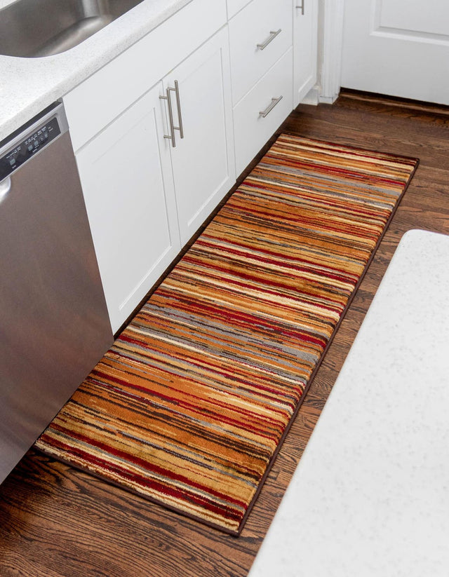 Beige 2' 2 x 10' Barista Runner Area Rug 100% Polypropylene Abstract Modern Geometric Carpet for Living Room Dining Office Dorm Room Decor for Sale at Rug Engine