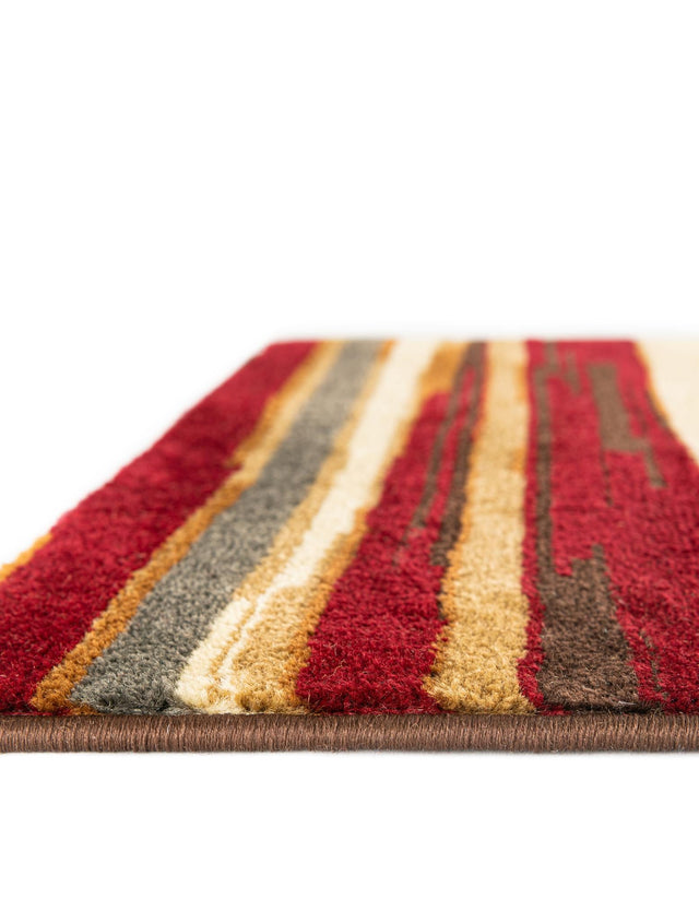 Beige 5' 3 x 8' Barista Rectangle Area Rug 100% Polypropylene Abstract Modern Geometric Carpet for Living Room Dining Office Dorm Room Decor for Sale at Rug Engine