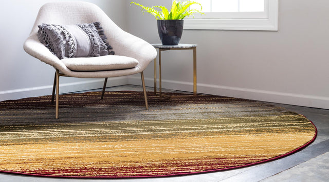 Beige 7' 10 x 7' 10 Barista Round Area Rug 100% Polypropylene Abstract Modern Geometric Carpet for Living Room Dining Office Dorm Room Decor for Sale at Rug Engine