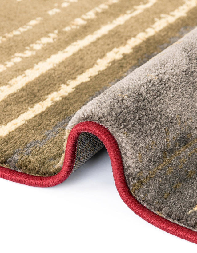 Beige 7' 10 x 7' 10 Barista Round Area Rug 100% Polypropylene Abstract Modern Geometric Carpet for Living Room Dining Office Dorm Room Decor for Sale at Rug Engine