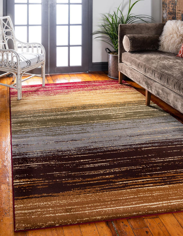 Beige 4' 1 x 6' 1 Barista Rectangle Area Rug 100% Polypropylene Abstract Modern Geometric Carpet for Living Room Dining Office Dorm Room Decor for Sale at Rug Engine