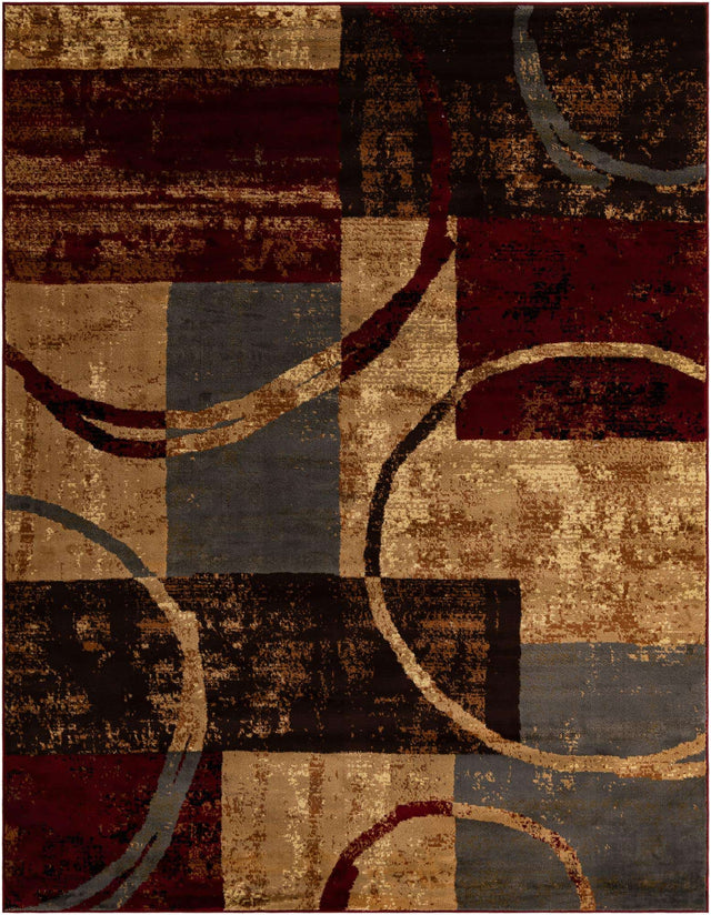 Multicolor 7' 10 x 10' Barista Rectangle Area Rug Discounted Clearance Final Sale 100% Polypropylene Abstract Modern Geometric Carpet for Living Room Dining Office Dorm Room Decor for Sale at Rug Engine