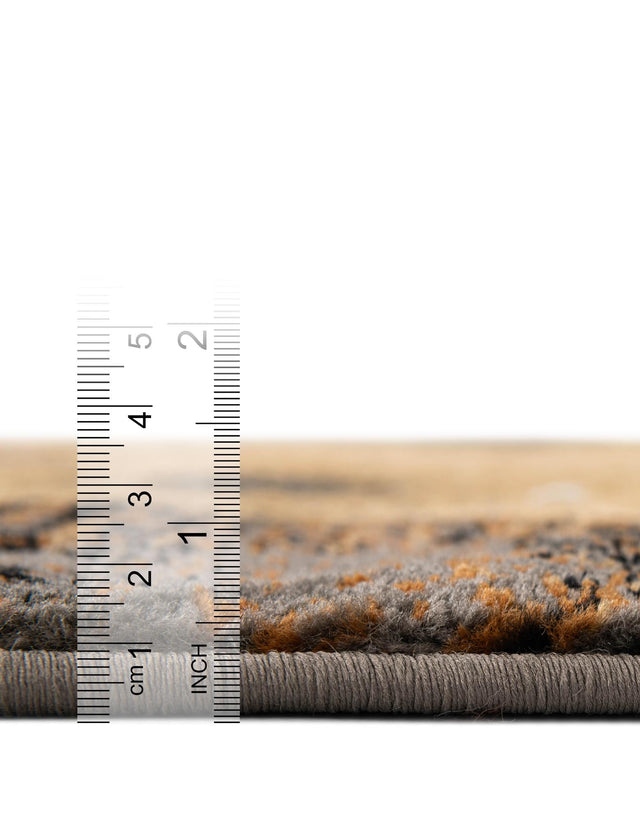 Beige 7' 10 x 7' 10 Barista Round Area Rug 100% Polypropylene Abstract Modern Geometric Carpet for Living Room Dining Office Dorm Room Decor for Sale at Rug Engine