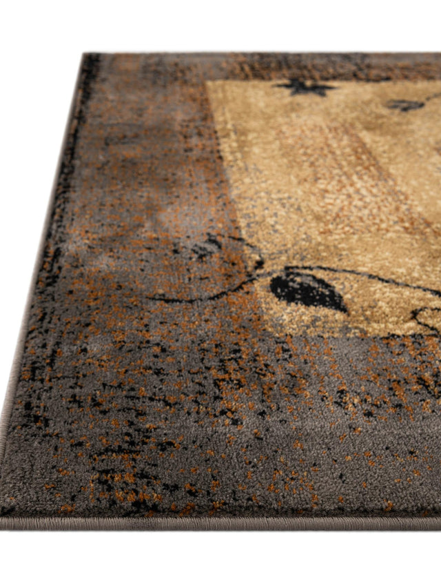 Beige 7' 1 x 10' Barista Rectangle Area Rug 100% Polypropylene Abstract Modern Geometric Carpet for Living Room Dining Office Dorm Room Decor for Sale at Rug Engine