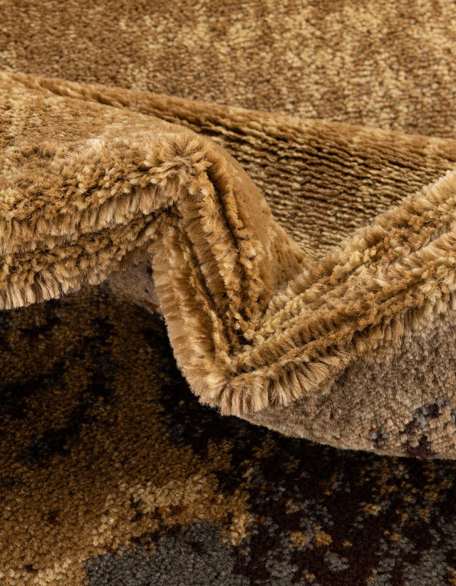 Beige 6' 1 x 6' 1 Barista Round Area Rug 100% Polypropylene Abstract Modern Geometric Carpet for Living Room Dining Office Dorm Room Decor for Sale at Rug Engine