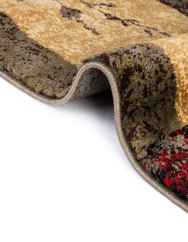 Beige 6' 1 x 9' Barista Rectangle Area Rug 100% Polypropylene Abstract Modern Geometric Carpet for Living Room Dining Office Dorm Room Decor for Sale at Rug Engine