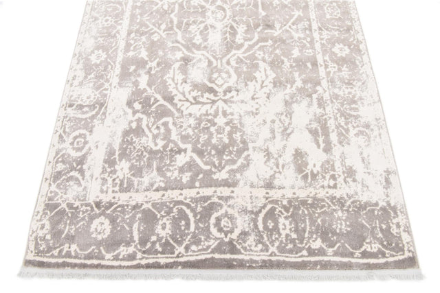Gray 5' 1 x 8' New Classical Rectangle Area Rug 70% Polypropylene & 30% Polyester Traditional Vintage Distressed Carpet for Interior Design Home Decor for Sale at Rug Engine