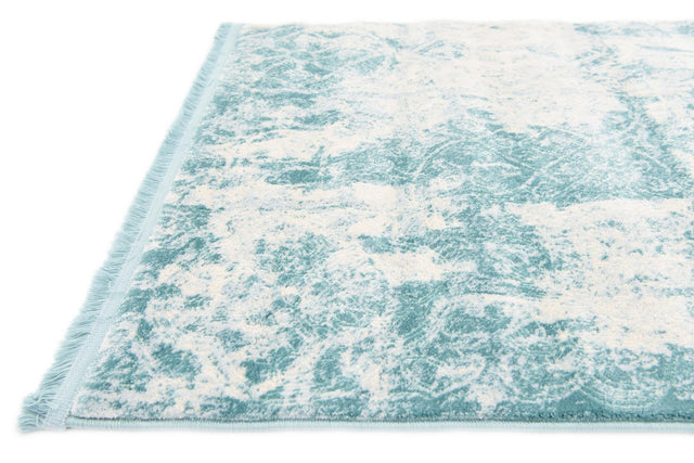 Blue 2' 7 x 10' New Classical Runner Area Rug 70% Polypropylene & 30% Polyester Traditional Vintage Distressed Carpet for Interior Design Home Decor for Sale at Rug Engine