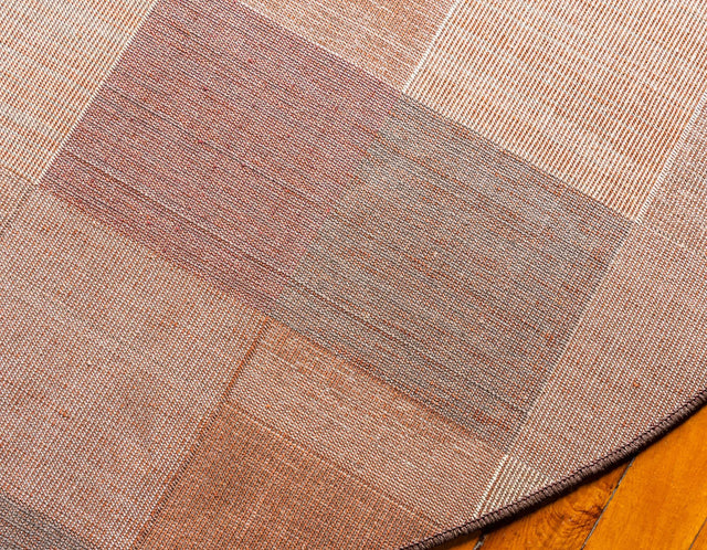 Multicolor 8' x 8' Autumn Round Area Rug 100% Polypropylene Durable Jute Backing Living Dining Room Bedroom Office Modern Decor Carpet for Sale at Rug Engine