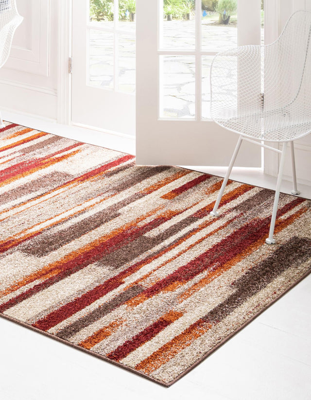 Multicolor 9' x 12' Autumn Rectangle Area Rug 100% Polypropylene Durable Jute Backing Living Dining Room Bedroom Office Modern Decor Carpet for Sale at Rug Engine