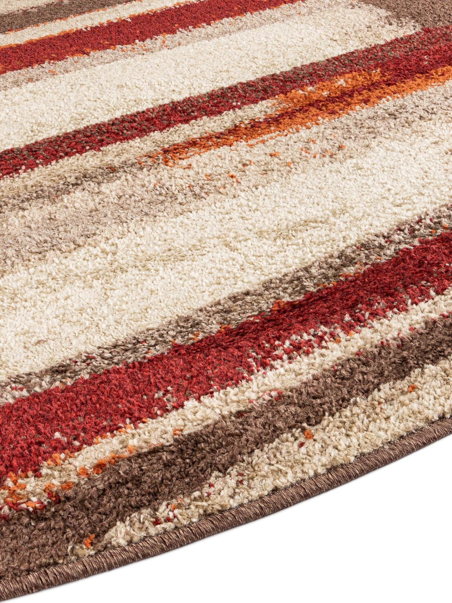 Multicolor 7' 10 x 7' 10 Autumn Round Area Rug 100% Polypropylene Durable Jute Backing Living Dining Room Bedroom Office Modern Decor Carpet for Sale at Rug Engine
