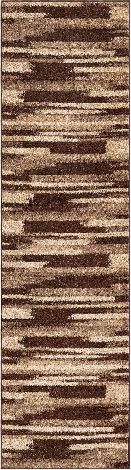 Brown 2' 7 x 10' Autumn Runner Area Rug 100% Polypropylene Durable Jute Backing Living Dining Room Bedroom Office Modern Decor Carpet for Sale at Rug Engine