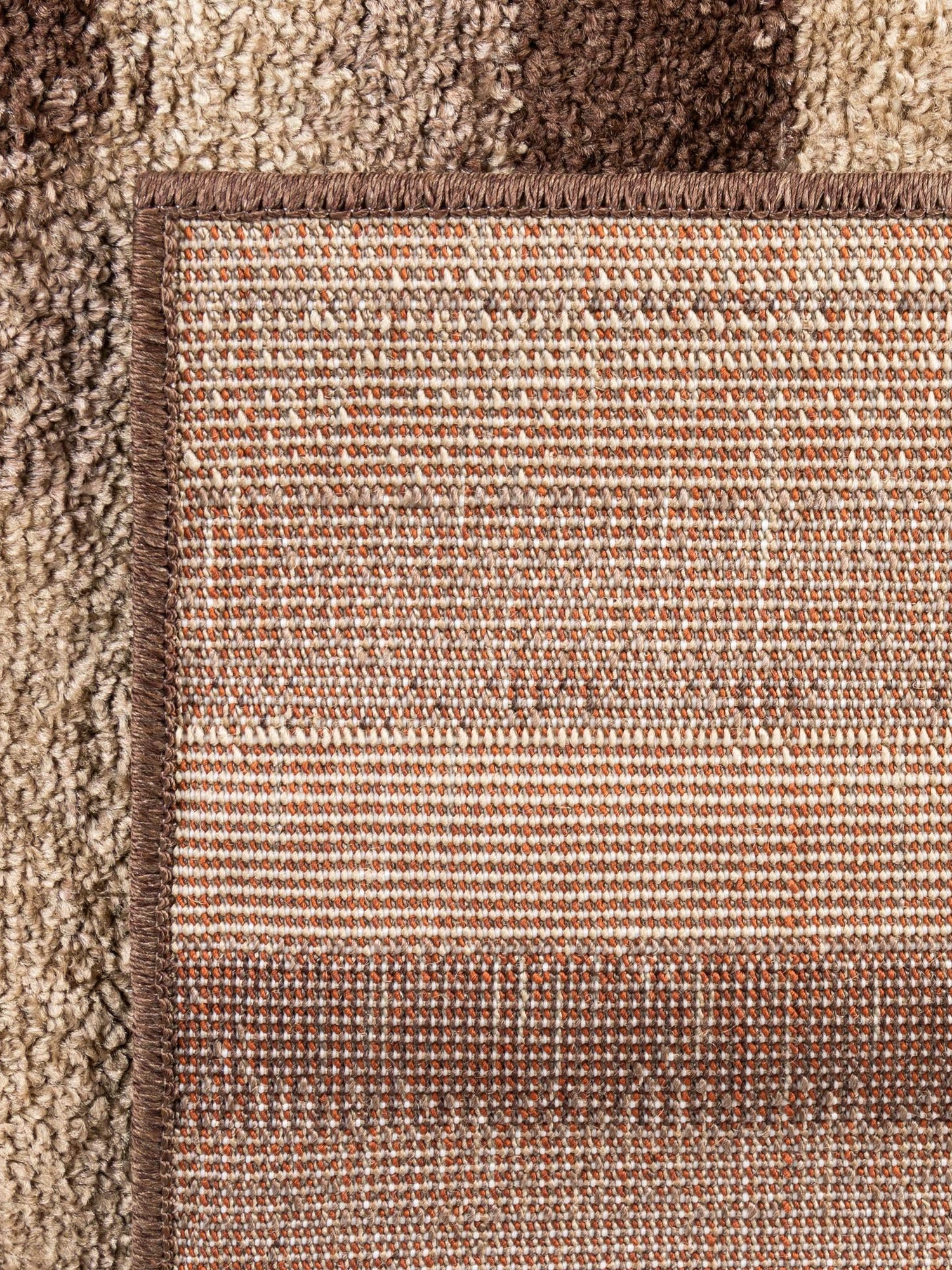 Brown 2' 7 x 10' Autumn Runner Area Rug 100% Polypropylene Durable Jute Backing Living Dining Room Bedroom Office Modern Decor Carpet for Sale at Rug Engine