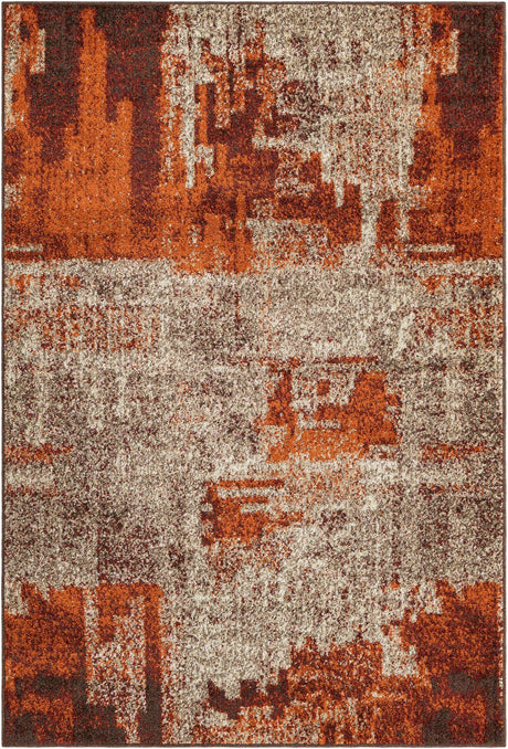Multicolor 5' 3 x 8' Autumn Rectangle Area Rug 100% Polypropylene Durable Jute Backing Living Dining Room Bedroom Office Modern Decor Carpet for Sale at Rug Engine